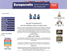 Tablet Screenshot of europacrafts.com